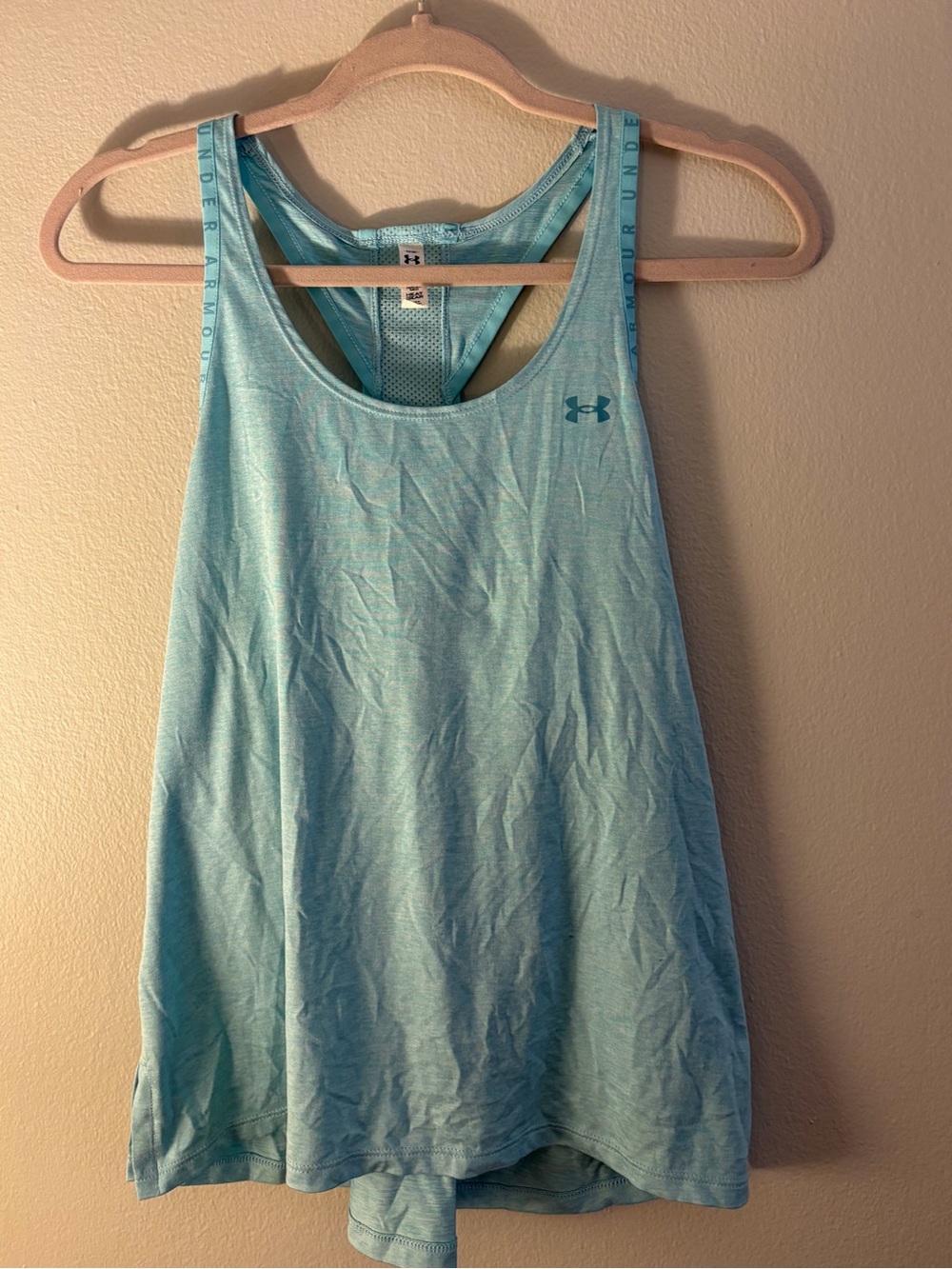 Under Armour Aqua Blue Racerback Performance Tank